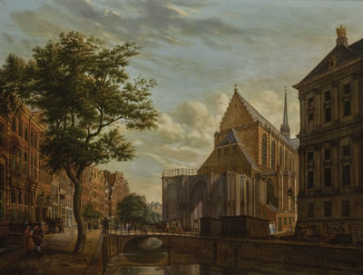 AMSTERDAM, THE NIEUWE KERK AND THE BACK OF THE TOWN HALL (ROYAL PALACE) SEEN FROM THE NIEUWEZIJDS VOORBURGWAL by Jan de Beijer - Auction record, sale price, and art valuation. Compare with similar artists and explore comparable artworks.