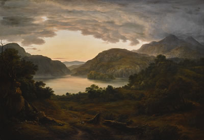 VIEW OF ULLSWATER FROM GOWBARROW FELL - EVENING