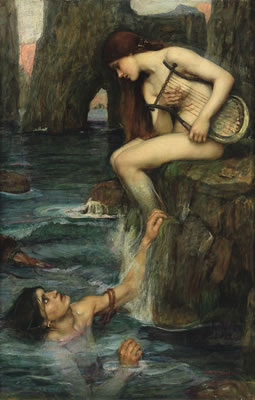 Sample artwork by John William Waterhouse (1849 - 1917), known for pre-raphaelite female mythology figure painting - View similar artists and auction records