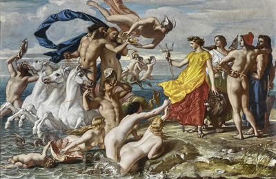 NEPTUNE RESIGNING TO BRITANNIA THE EMPIRE OF THE SEA, A SCHEME FOR A FRESCO AT OSBORNE HOUSE