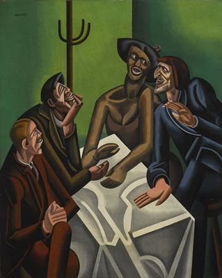 THE JOKE by William Roberts - Auction record, sale price, and art valuation. Compare with similar artists and explore comparable artworks.