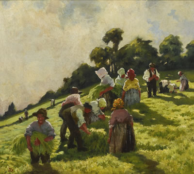 THE FLAX PULLERS