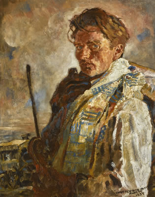Sample artwork by Christopher Campbell (1908 - 1972), known for landscape painting, stained-glass windows, figure painting, illustrator - View similar artists and auction records