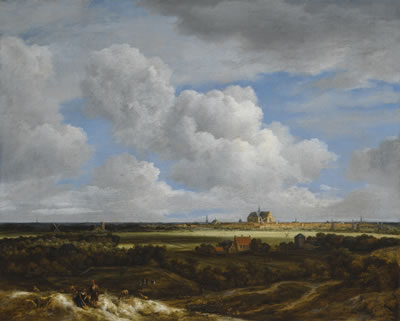 A HAARLEMPJE: A PANORAMIC VIEW OF HAARLEM AND THE BLEACHING FIELDS SEEN FROM THE NORTH-WEST by Jacob Isaacksz van Ruisdael - Auction record, sale price, and art valuation. Compare with similar artists and explore comparable artworks.