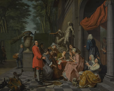 A MUSIC PARTY ON A TERRACE