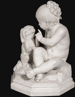 GIRL WITH A PUPPY