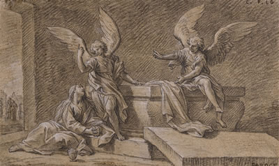 MARY MAGDALENE WITH TWO ANGELS AT THE TOMB OF CHRIST by Pierre Parrocel - Auction record, sale price, and art valuation. Compare with similar artists and explore comparable artworks.