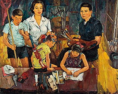 Family Portrait by SooAuck Lee - Auction record, sale price, and art valuation. Compare with similar artists and explore comparable artworks.