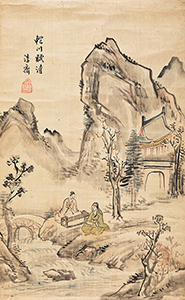 Sample artwork by Bang Woon Lee, known for scroll painting - View similar artists and auction records