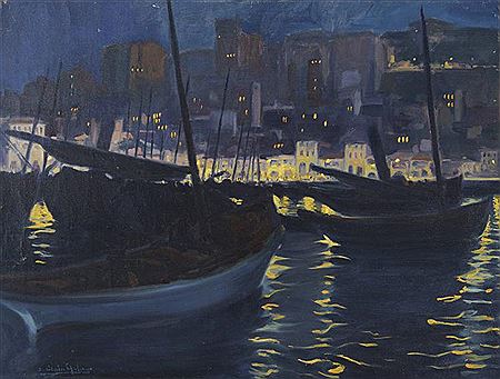 Marina nocturna