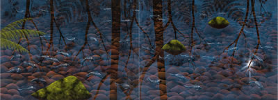 Sample artwork by Lin Onus (1948 - 1996), known for aboriginal art - View similar artists and auction records