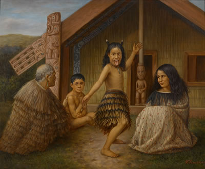 Maori Girl Learning the Haka by Gottfried Lindauer - Auction record, sale price, and art valuation. Compare with similar artists and explore comparable artworks.