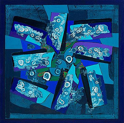 Blue Abstract Composition