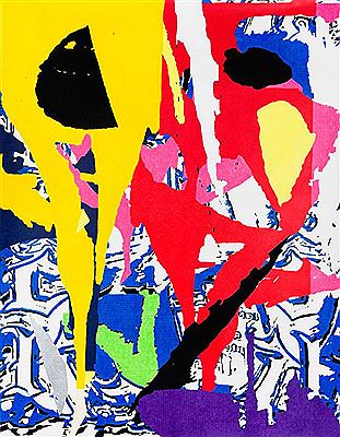 Sample artwork by Cameron Platter (Born 1978), known for tapestry, paintings, sculpture, video exploring consumerist and pop culture themes with bold aesthetics. - View similar artists and auction records
