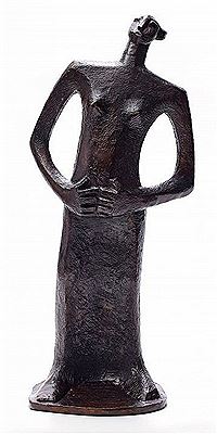 Female Figure by Winston Churchill Masakeng Saoli - Auction record, sale price, and art valuation. Compare with similar artists and explore comparable artworks.