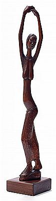 Stretching Woman by Michael Gagashe Zondi - Auction record, sale price, and art valuation. Compare with similar artists and explore comparable artworks.