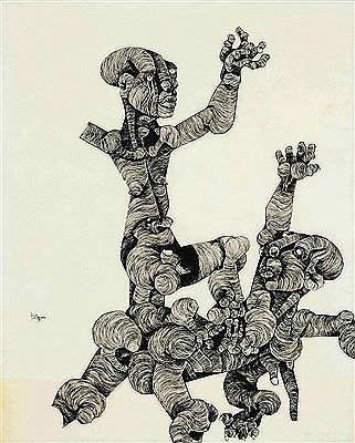 Men by Nathaniel Mokgosi - Auction record, sale price, and art valuation. Compare with similar artists and explore comparable artworks.