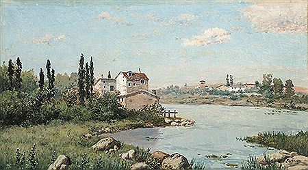 Paisaje con casas
