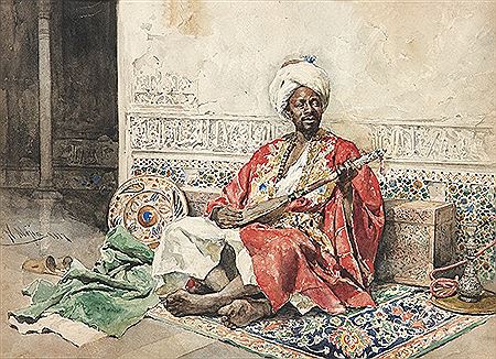 Moro tocando la mandolina. 1877