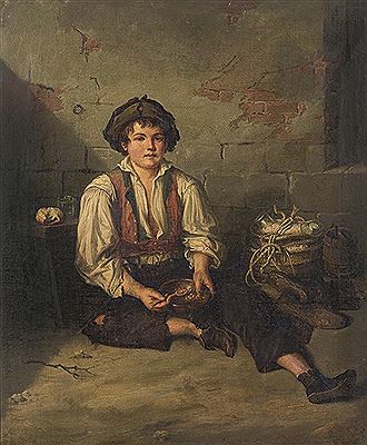 Pillo comiendo sopas. 1860 by Joaquin Siguenza Y Chavarrieta - Auction record, sale price, and art valuation. Compare with similar artists and explore comparable artworks.