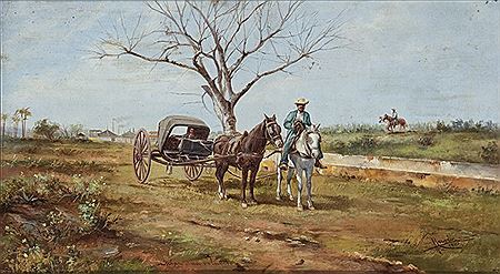 Sample artwork by Ricardo Marin Llovet (1874 - 1942), known for painting - View similar artists and auction records
