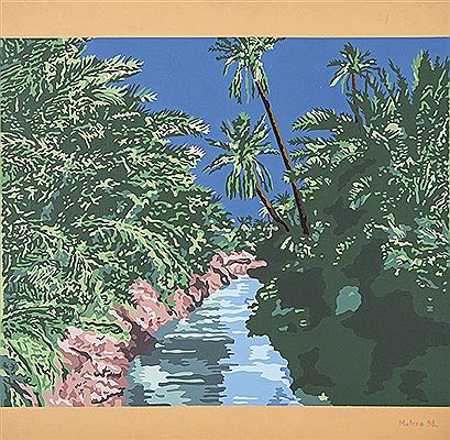 Oasis. 1998 by Herminio Molero - Auction record, sale price, and art valuation. Compare with similar artists and explore comparable artworks.