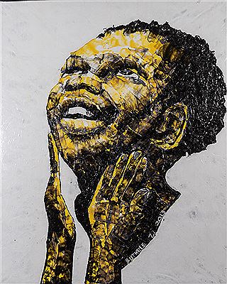 Sample artwork by Mbongeni Buthelezi (Born 1956), known for plastic painting, environmental themes - View similar artists and auction records