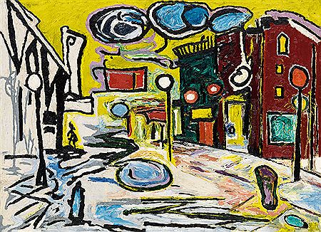 Untitled (Village Street Scene)