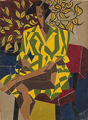 Sample artwork by Hartwell Yeargans (1915 - 2005), known for images of musicians, performers, nude figures, women and children, printmaking - View similar artists and auction records