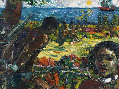 Middle Passage. by Louis J Delsarte - Auction record, sale price, and art valuation. Compare with similar artists and explore comparable artworks.