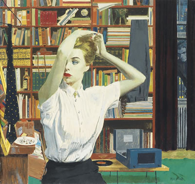 Peeping Tom by Richard Stone - Auction record, sale price, and art valuation. Compare with similar artists and explore comparable artworks.