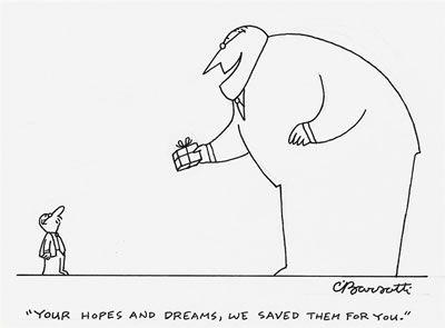 Your hopes and dreams, we saved them for you. by Charles Branum Barsotti - Auction record, sale price, and art valuation. Compare with similar artists and explore comparable artworks.