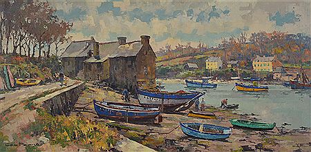 "Belon sur Riec" by Léopold Pernes - Auction record, sale price, and art valuation. Compare with similar artists and explore comparable artworks.