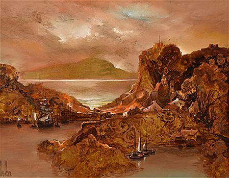 "La crique au rocher d'or"