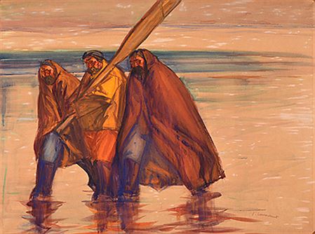 "Les trois pêcheurs" ou "Le retour"