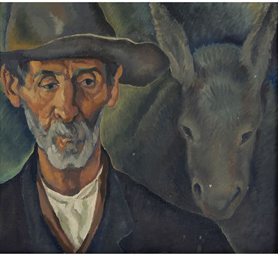 Man and Donkey, 1934