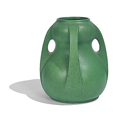 Large four-handled gourd vase, #287A