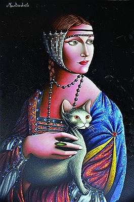 Lady with a Cat by Zurab Martiashvili - Auction record, sale price, and art valuation. Compare with similar artists and explore comparable artworks.