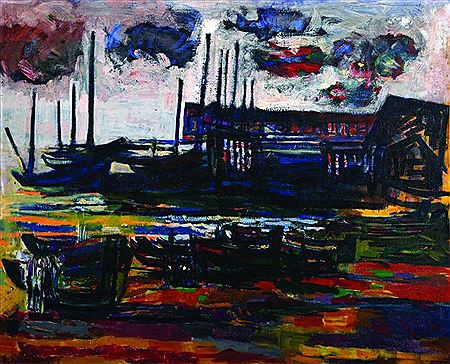 Boats by Charles Tcherniawsky - Auction record, sale price, and art valuation. Compare with similar artists and explore comparable artworks.