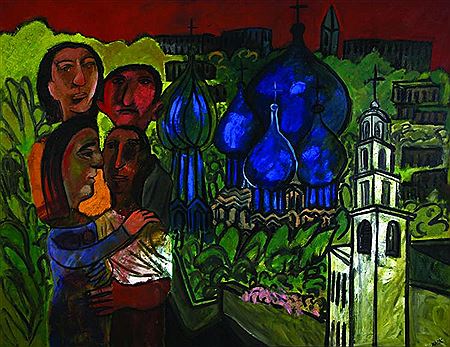 Family in Gat Shemanim, 1969 by Avraham Ofek - Auction record, sale price, and art valuation. Compare with similar artists and explore comparable artworks.