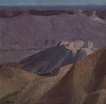 Desert Landscape by Uri Blayer - Auction record, sale price, and art valuation. Compare with similar artists and explore comparable artworks.