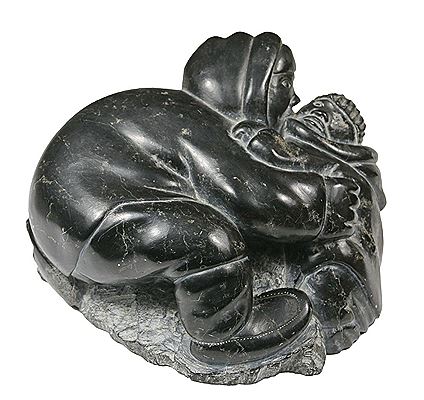 Mother Clutching Child