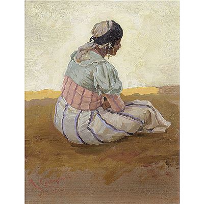 TUNISIENNE ASSISE DE DOS