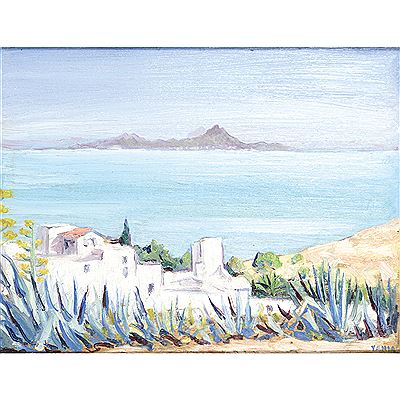 SIDI BOU-SAÏD ET BAIE DE TUNIS AVEC LE BOUKORNINE