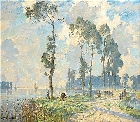 Extensive river landscape