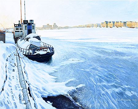 Riddarfjärden i vinterskrud