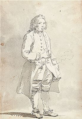Portrait of Carl von Linné with a pipe