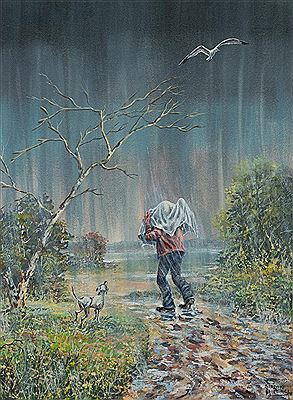 Rainy Day by Simon Michael - Auction record, sale price, and art valuation. Compare with similar artists and explore comparable artworks.