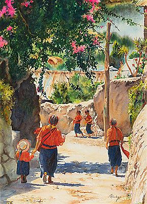 Mexican Village by Edith Maskey - Auction record, sale price, and art valuation. Compare with similar artists and explore comparable artworks.