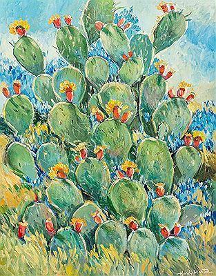 Sample artwork by Hardy Martin (1942 - 2022), known for southwest texas image painting, graphic design - View similar artists and auction records